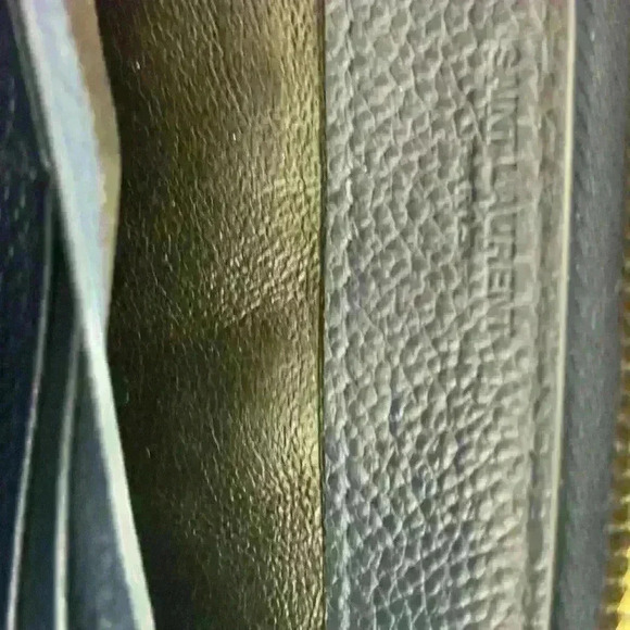 YSL Zippy Leather Long Wallet Navy Blue lovely style and great fall color - Picture 9 of 13